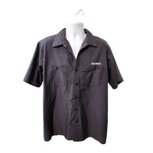 Jack Daniels Old No 7 Brand Tennessee Whiskey Short Sleeve Button Up Shirt Men